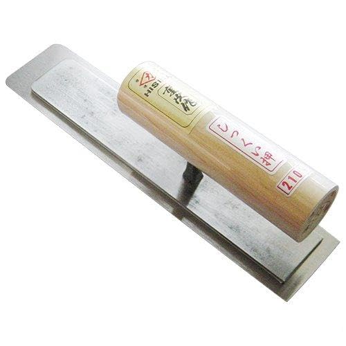 ヒシカ重次作 本焼 しっくい押 角型 0.5mm厚180mm