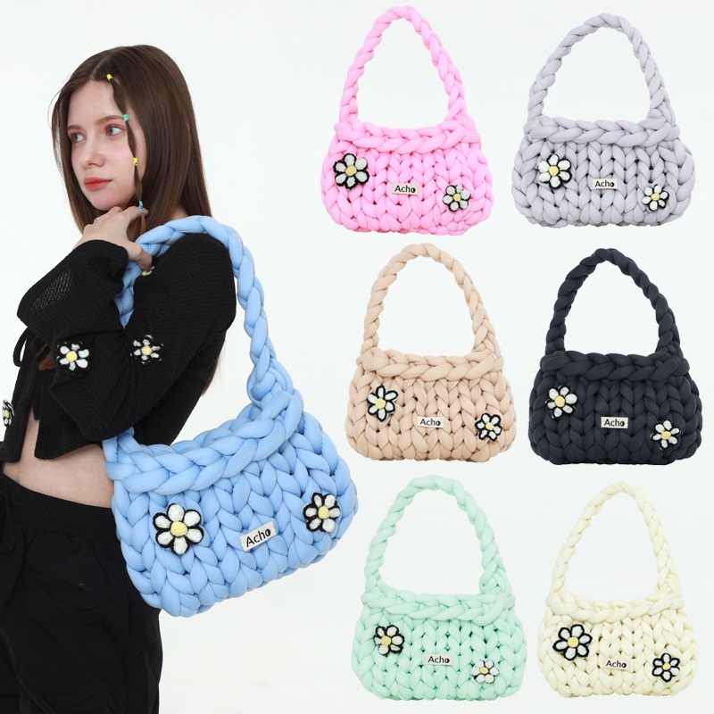 デイジーニットショルダーバッグ(7 colors) / Daisy Knitted Shoulder Bag