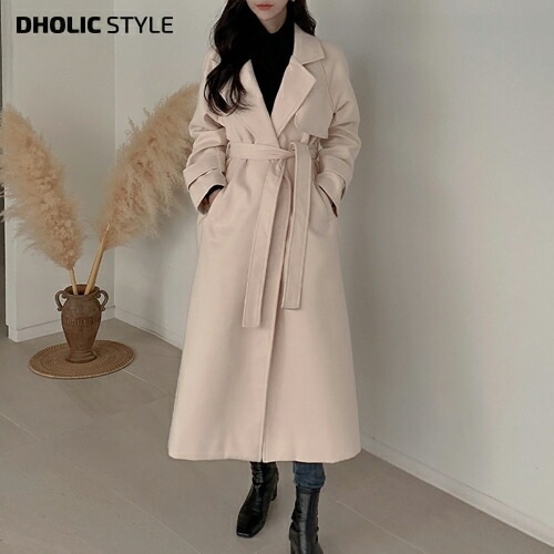 [メガ割りSALE]腰ひも付ロングコート・p195191