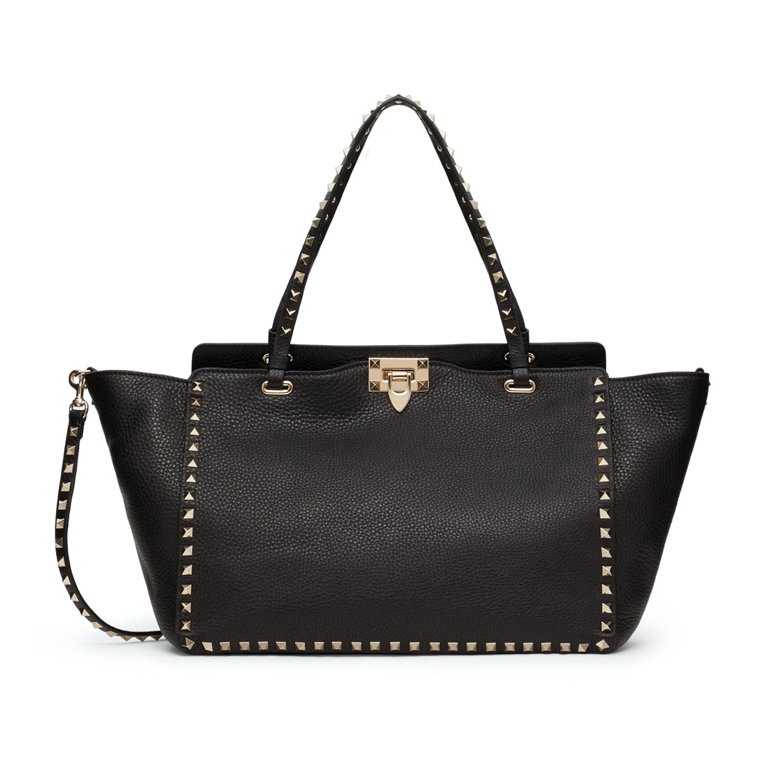 ミディアム グレーニーカーフスキン ロックスタッドバッグ