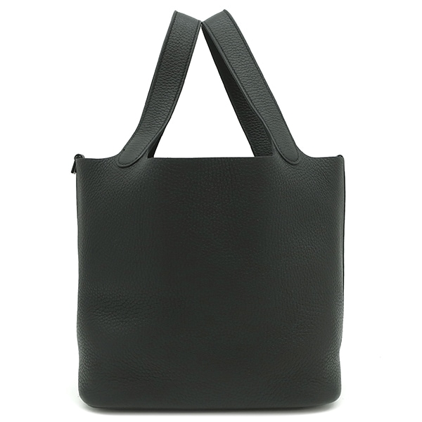 エルメス HERMES ハンドバッグ ピコタンロックMM モノクローム トリヨンクレマンス ブラック マットブラック金具 黒 U刻印（2022年製） 【保存袋】【中古】