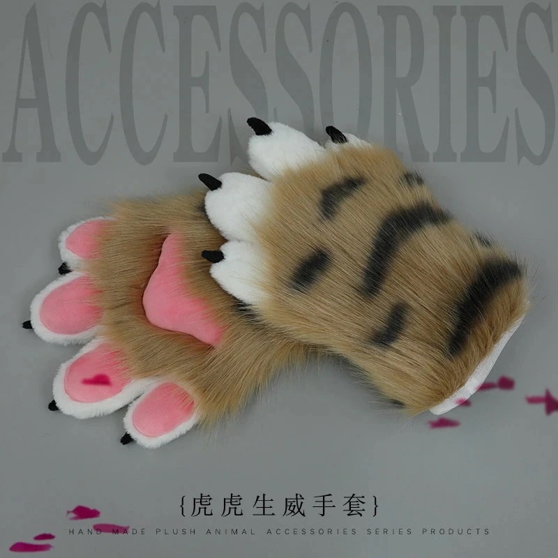 かわいいぬいぐるみ手袋アクセサリーコスプレシミュレーション動物爪手袋アクセサリー
