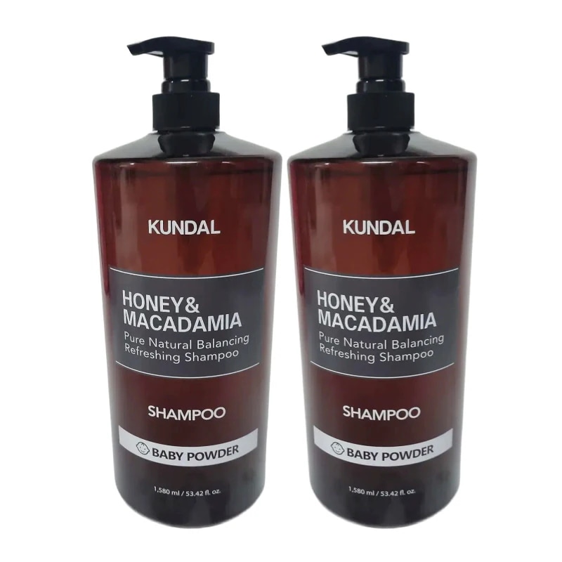 【1+1】ハニーアンドマカダミアネイチャーシャンプーベビーパウダーの香り 1058ml / 韓国コスメ / シャンプー大容量