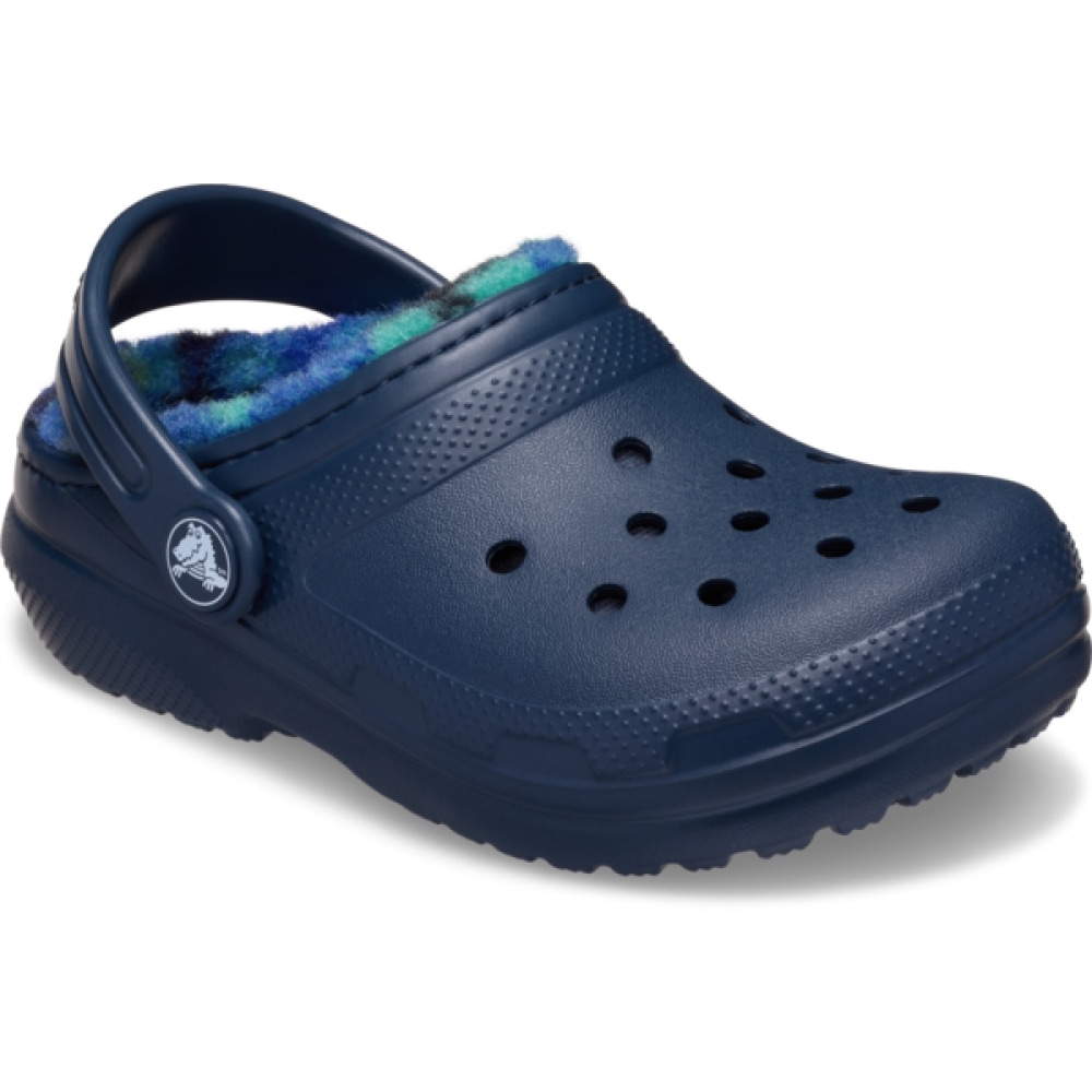 Crocs クラシック裏地付きボールドチェッククロッグ幼児用