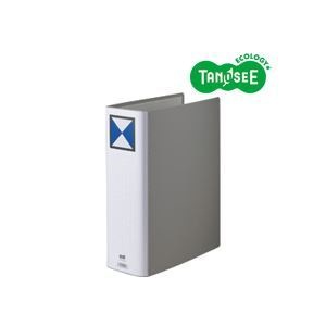 （まとめ）TANOSEE 両開きパイプ式ファイル A4タテ 80mmとじ グレー 30冊 23,413円
