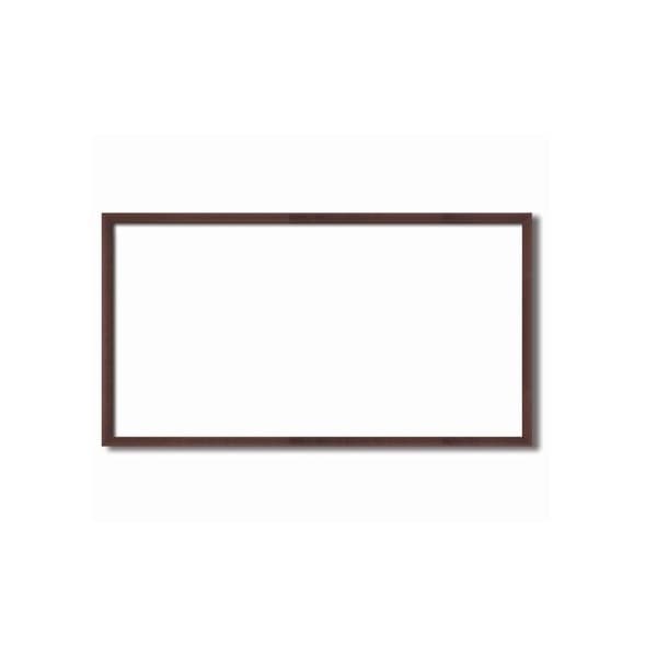 [長方形額]木製額 縦横兼用額 前面アクリル仕様 黒茶色長方形額（600x300mm）シタン色