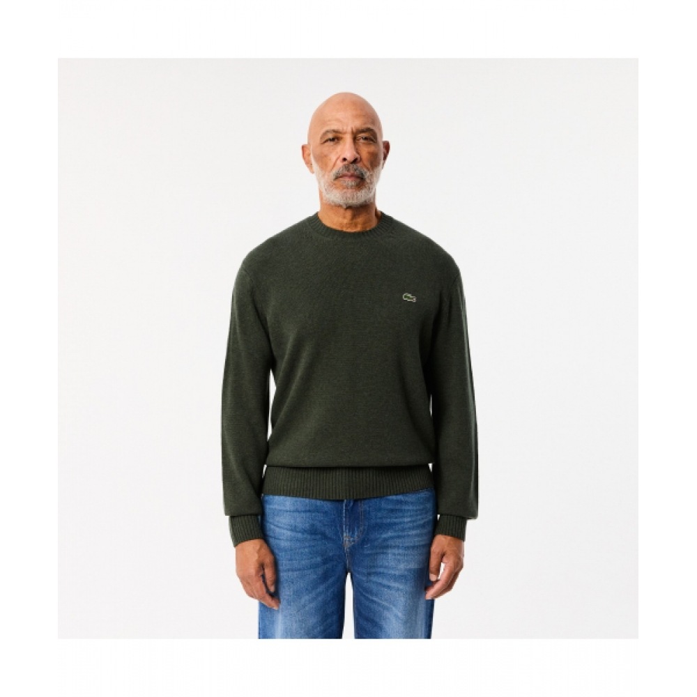 LACOSTE メンズベーシッククラシックフィットプルオーバー [ダークカーキ]