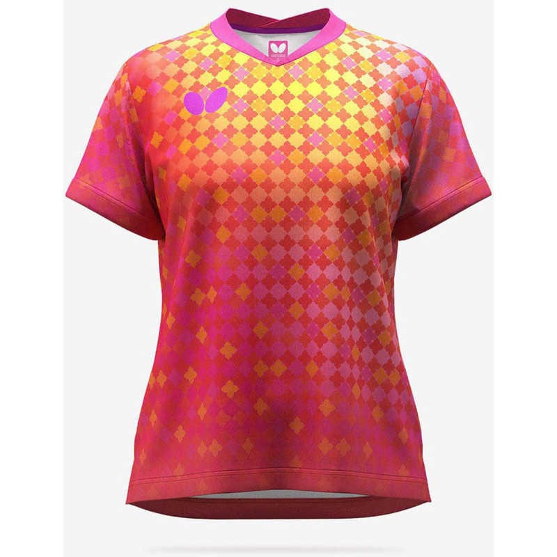 バタフライ　卓球用品 Butterfly レディース ミナレア・シャツ ロゼ S　46549