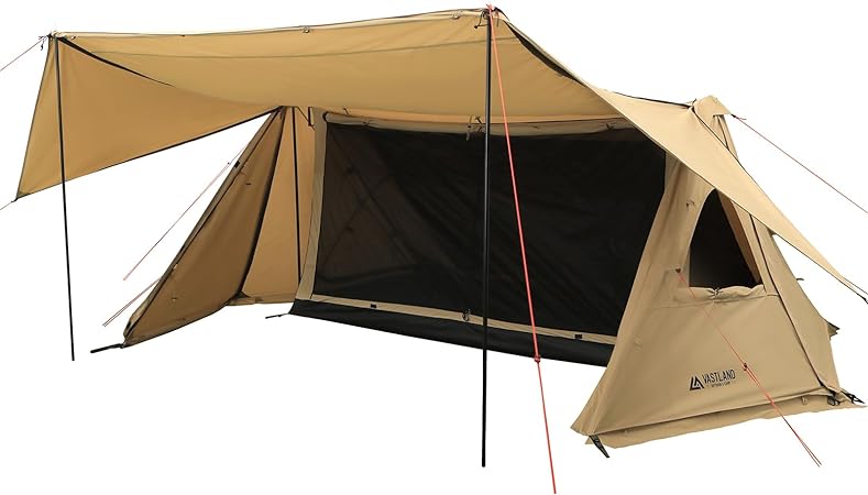 TCパップテント ソロ 1人用 軍幕 6WAYスタイル ペグ ポール 収納袋付き