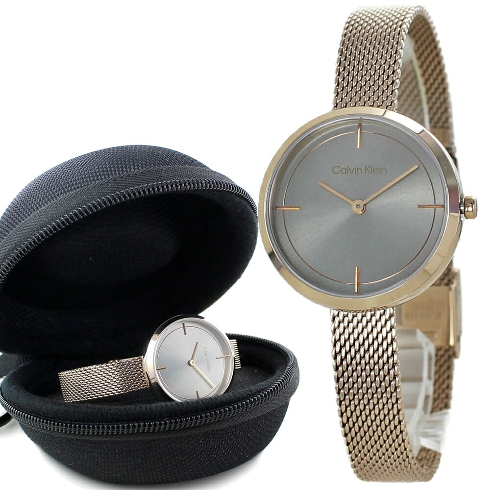 カルバンクライン 腕時計 手表 レディース ローズゴールド 時計ケース付き 女性 誕生日プレゼント 30代 40代 50代 60代 結婚記念日 妻 ブランド 時計 彼女 姪っ子 姉 妹 女友達 母親