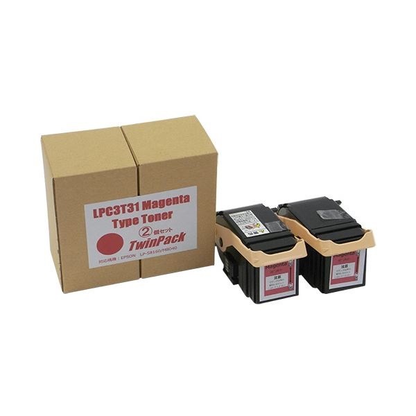 トナーカートリッジ LPC3T31M汎用品 マゼンタ 1箱（2個）