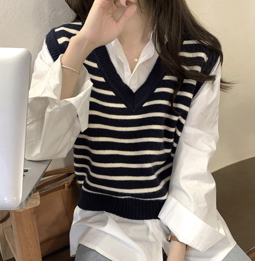 デート モテアイテム ニットソー ベスト ノースリーブ Vネック 可愛い きれいめ 上品 おしゃれ かっこいい 可愛い ラブリー キュート ガーリー クール モード系 セクシー エレガント