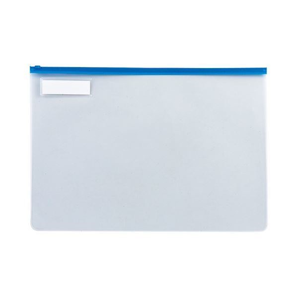 （まとめ）TANOSEE クリヤーケース（クリアケース） A3ヨコ 青 1セット（20枚） [x2]