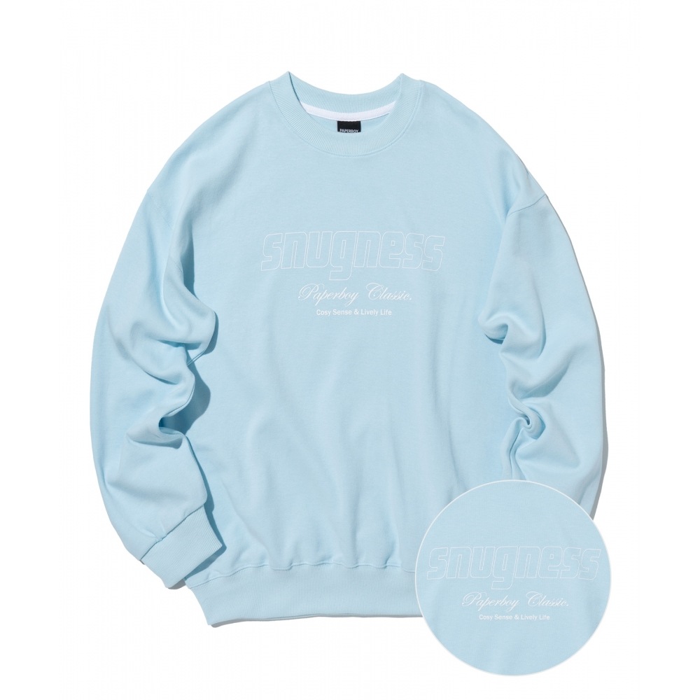 PAPERBOYコレクションスウェットシャツ - スカイブルー