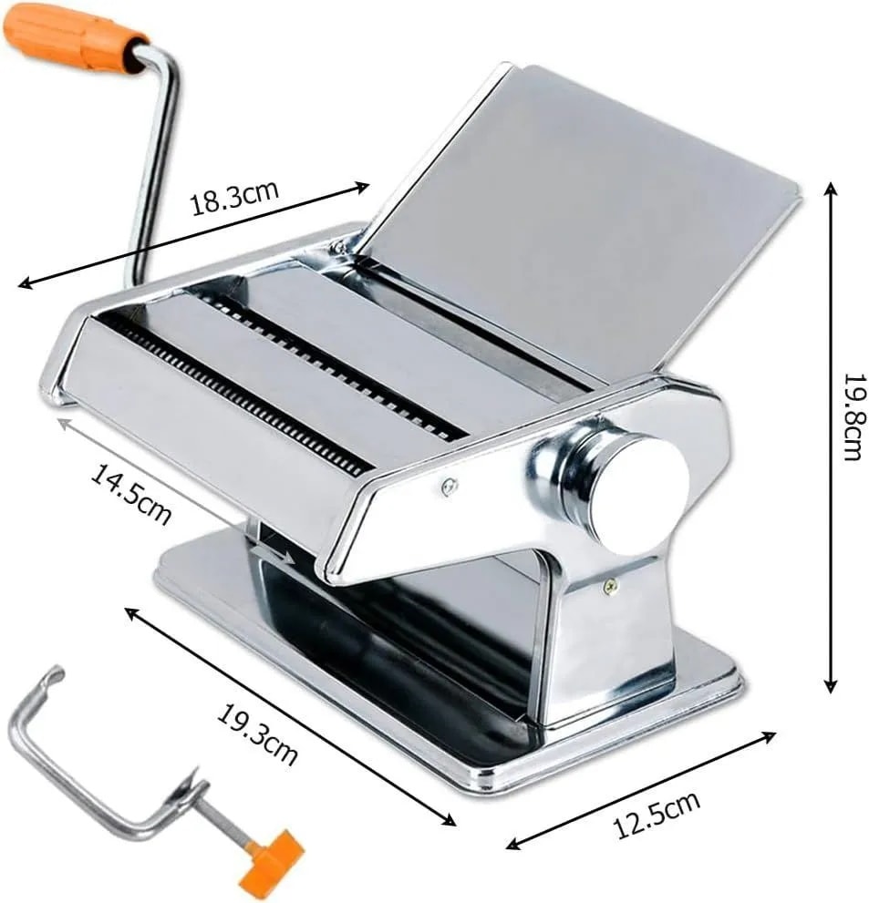 カッター サイズ 幅2mm / 4mm / 9mm パスタマシン 水洗える 製麺機 家庭用 そば打ち機 そば打ち機 うどん 餃子など お手入れ簡単 ローラーカッター式 食品級ステンレス製 手動 分離式