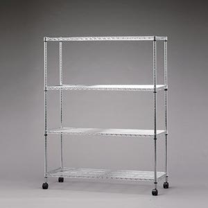 アイリスオーヤマ SE-1215 スチールラック メタルラック シンプル メタルシェルフ(4段・幅120×奥行46×高さ156cm)ポール径25mm SE1215