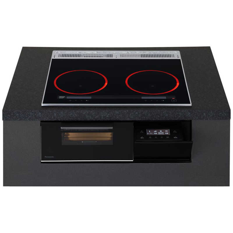 パナソニック　Panasonic　ビルトインIHクッキングヒーター Aシリーズ [60cm幅 2口IH] ジェットブラック(宅配商品)　KZ-CA16WK