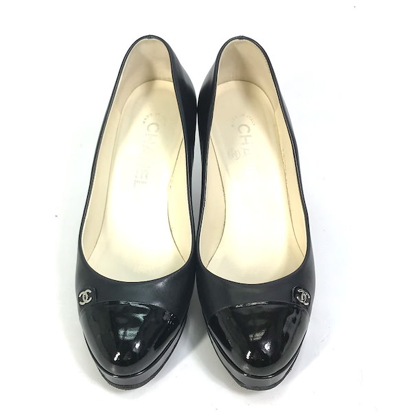 フェミニンな印象をプラス【CHANEL】パンプス CCロゴ CHANEL スリングバック シューズ パンプス CC ロゴ カーフ 革