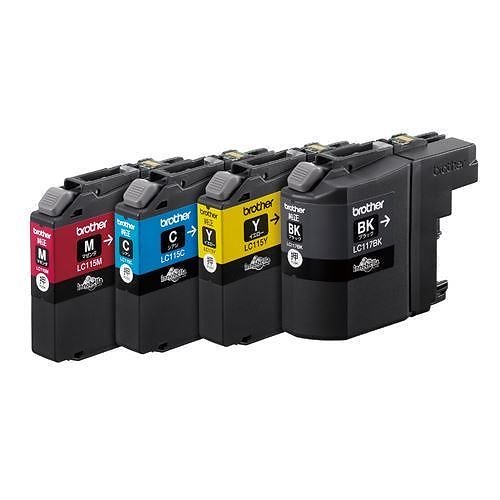 （まとめ買い）インクカートリッジLC117/115-4 LC117/115-4PK [x3]