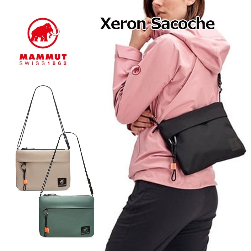 マムート エクセロン サコッシュ 2L Xeron Sacoche 2810-00180 ショルダーバッグ 薄型 カラビナ付 軽量 ショルダー バッグ 散歩 散策 まち歩き 旅行 トラベル