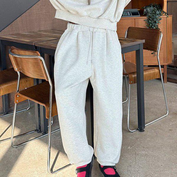 (PT)カボチャ裏起毛パンツ 冬 女性 裏起毛 バンディングパンツ スラックス ワイドパンツ ストレートパンツ ジョガー