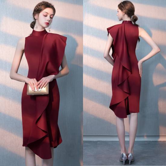 新入庫 パーティードレス 結婚式 二次会 ワンピース 結婚式 お呼ばれドレス ドレス 結婚式 お呼ばれ 結婚式 ドレス お呼ばれ ワンピース 20代 ワンピドレス パーティ 二次会 お出かけ 大人 膝