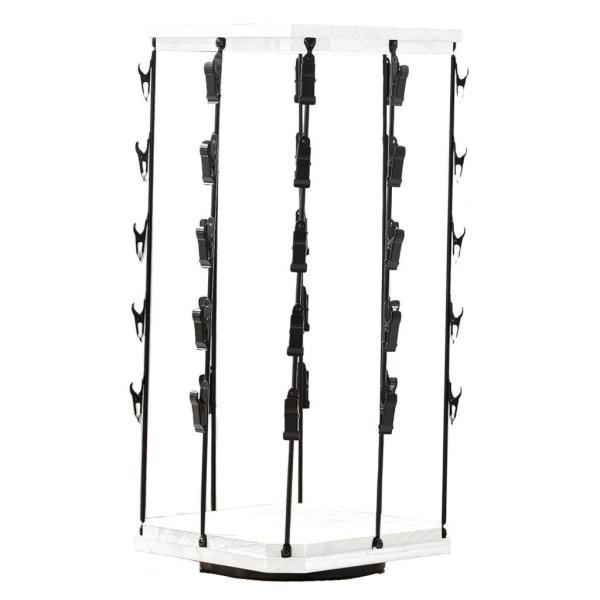 チップラックディスプレイスタンド木製ベース店舗用袋入りスナックサプライホワイト