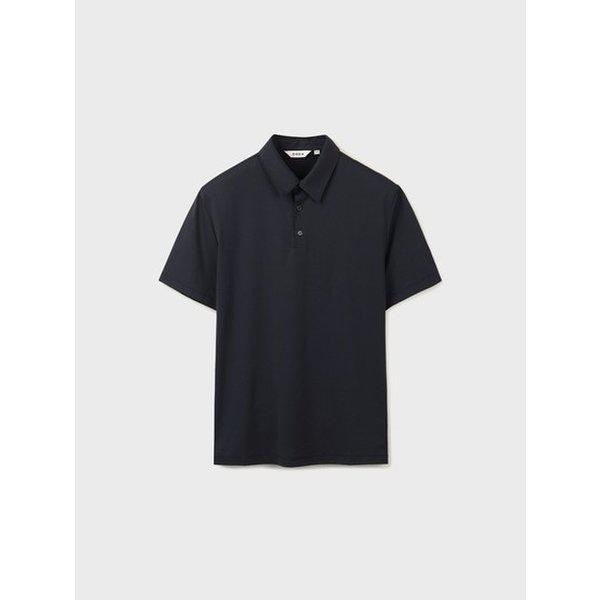 [幸談島] 男性) 冷感ボタン半袖Tシャツ ABG2TT1106BK_HDD