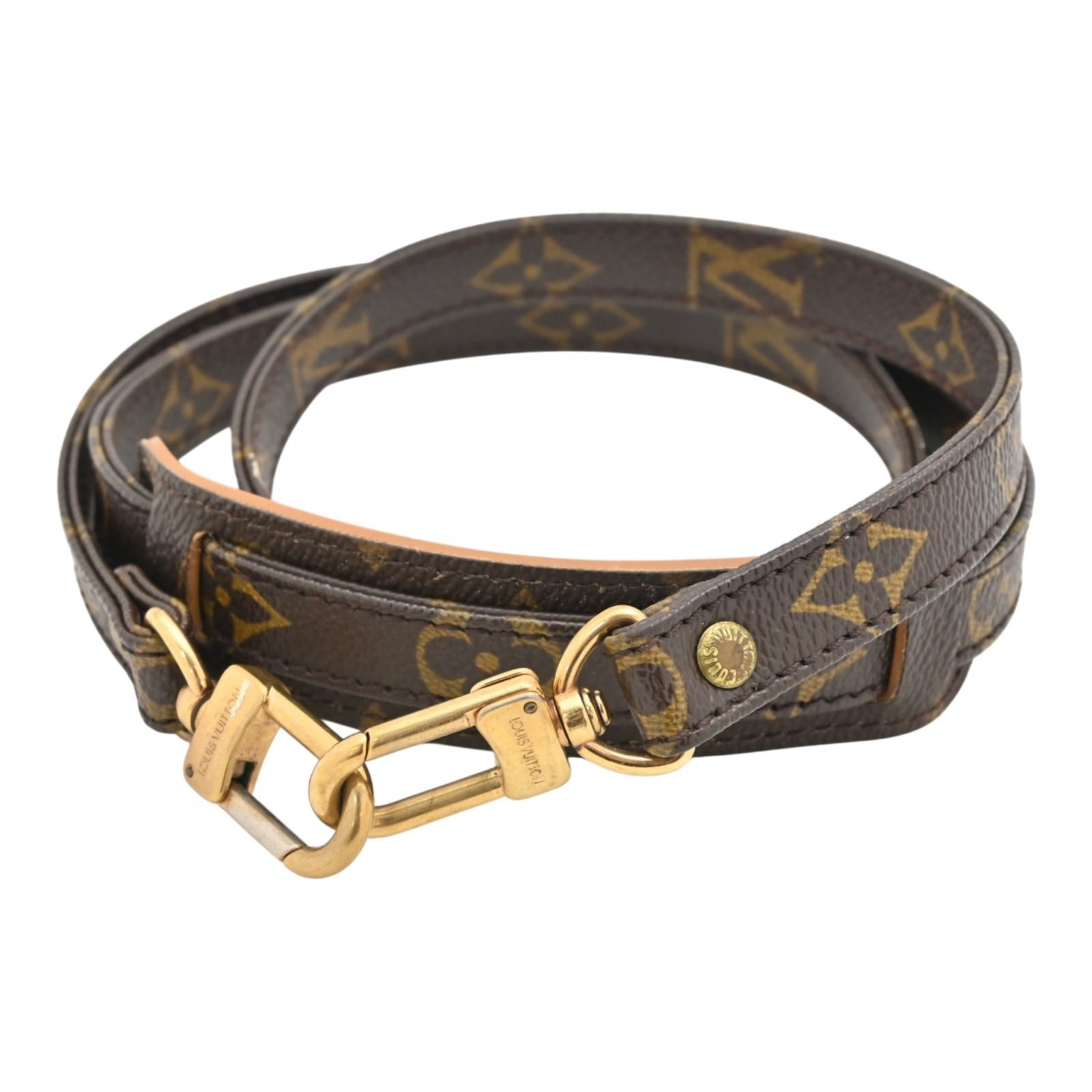 【中古】ルイヴィトン モノグラム ショルダーストラップ ゴールド金具 Bランク lv2720hh