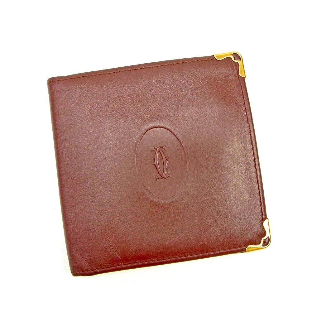 二つ折り 財布 マストライン ボルドー 中古 12,875円