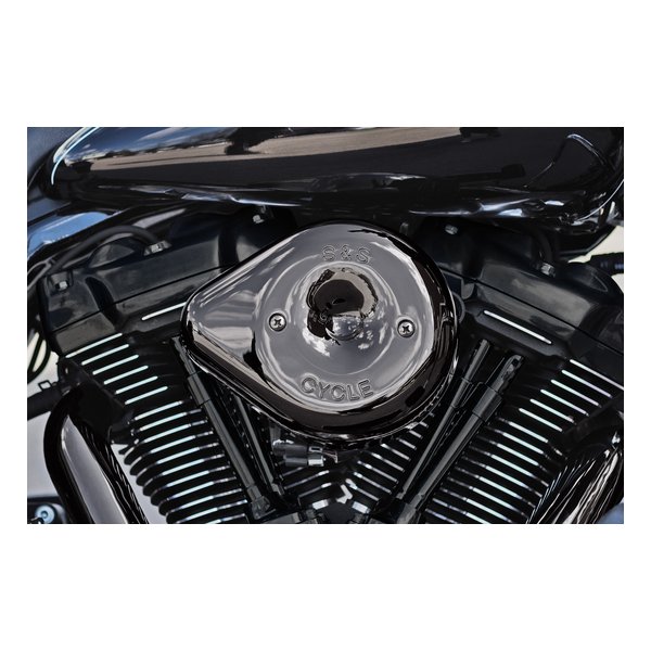 ステルス エアクリーナー ティアドロップ スモーキークローム Lava Chrome カバーのみ