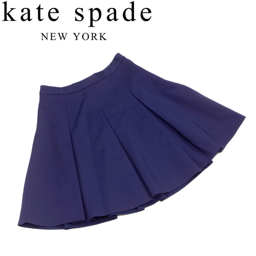 スカート フレアー タック入り 2サイズ ネイビー 中古