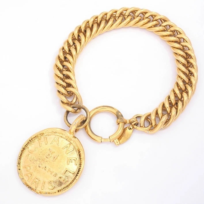 シャネル 31リュカンボン プレートチャーム ラウンド ヴィンテージ 【ブレスレット】