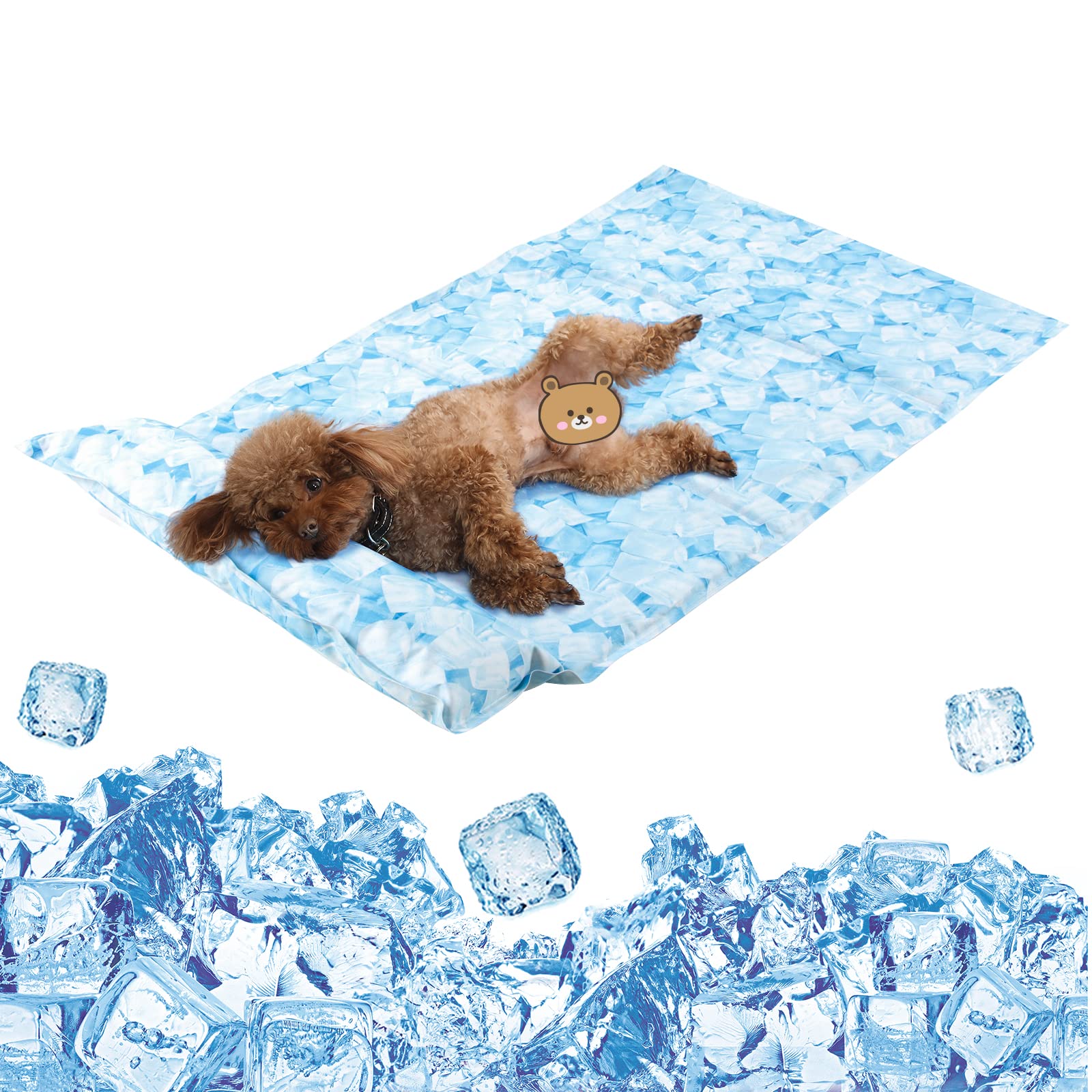 Peto-Raifu ひんやりマット 枕付き ジェルマット ペット クールマット ひんやりシート 犬 猫 ペット用品 夏用 ひえひえ 涼しい 冷却マット 涼感冷感 冷たいパッド エコクーラー ひんやり