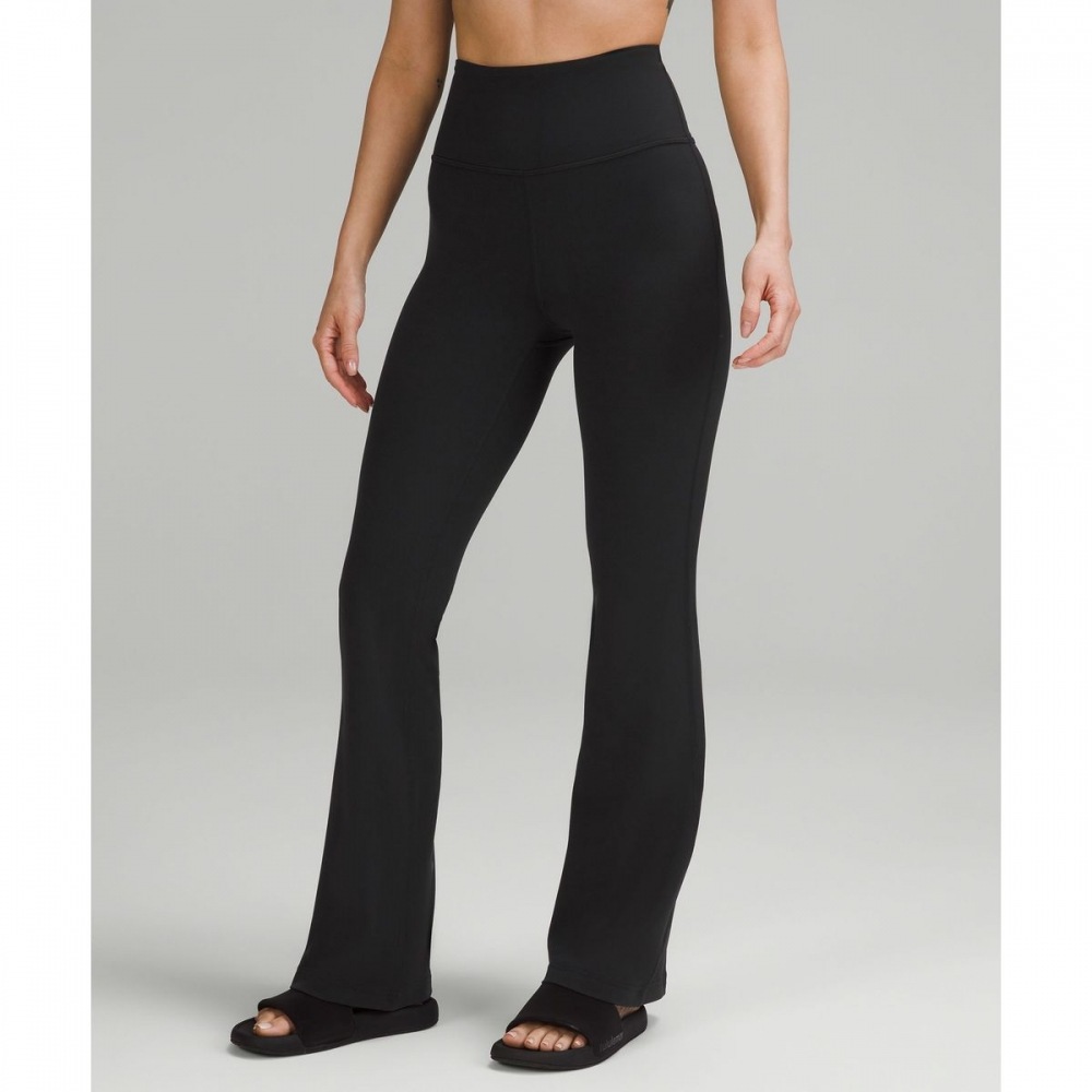 GROOVE SHR フレアパンツ*ヌルアジアフィット-ブラック