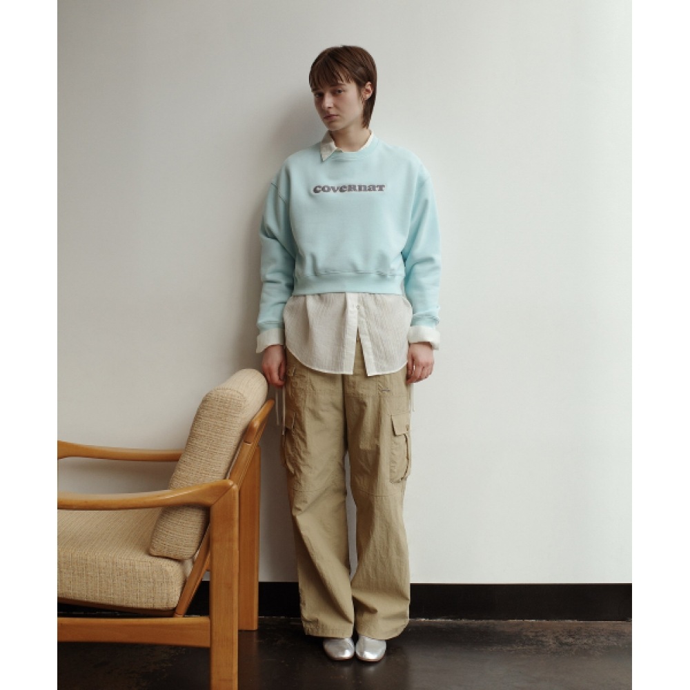 COVERNAT 女性用マルチカーゴパンツベージュ