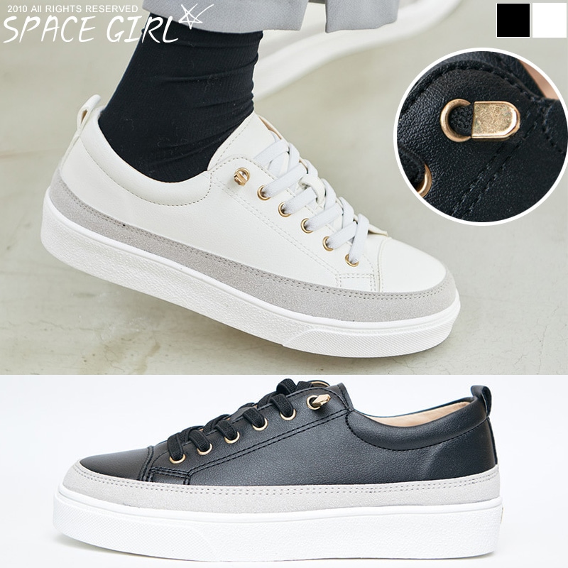 シンプルゴールドストラップスニーカースリップオンカジュアルレディースシューズローファーフラット