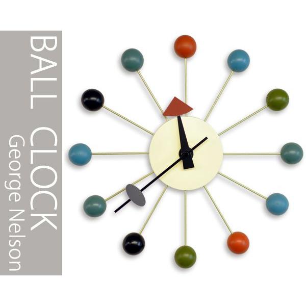 壁掛け時計 ボールクロック ジョージネルソン リプロダクト カラフル マルチ 売れ筋 リプロダクト ラッピング 対応商品 プレゼント