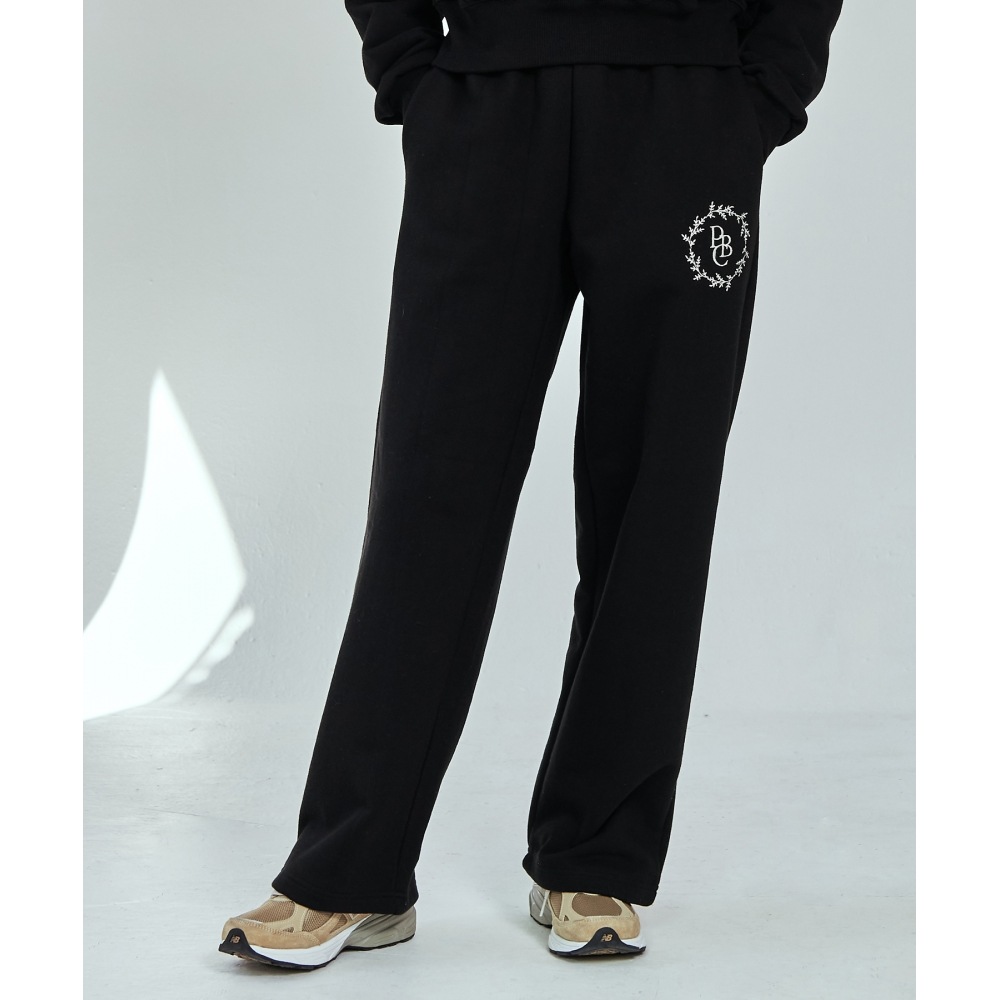 ペーパーボーイエバーグリーンワイドパンツ-ブラック