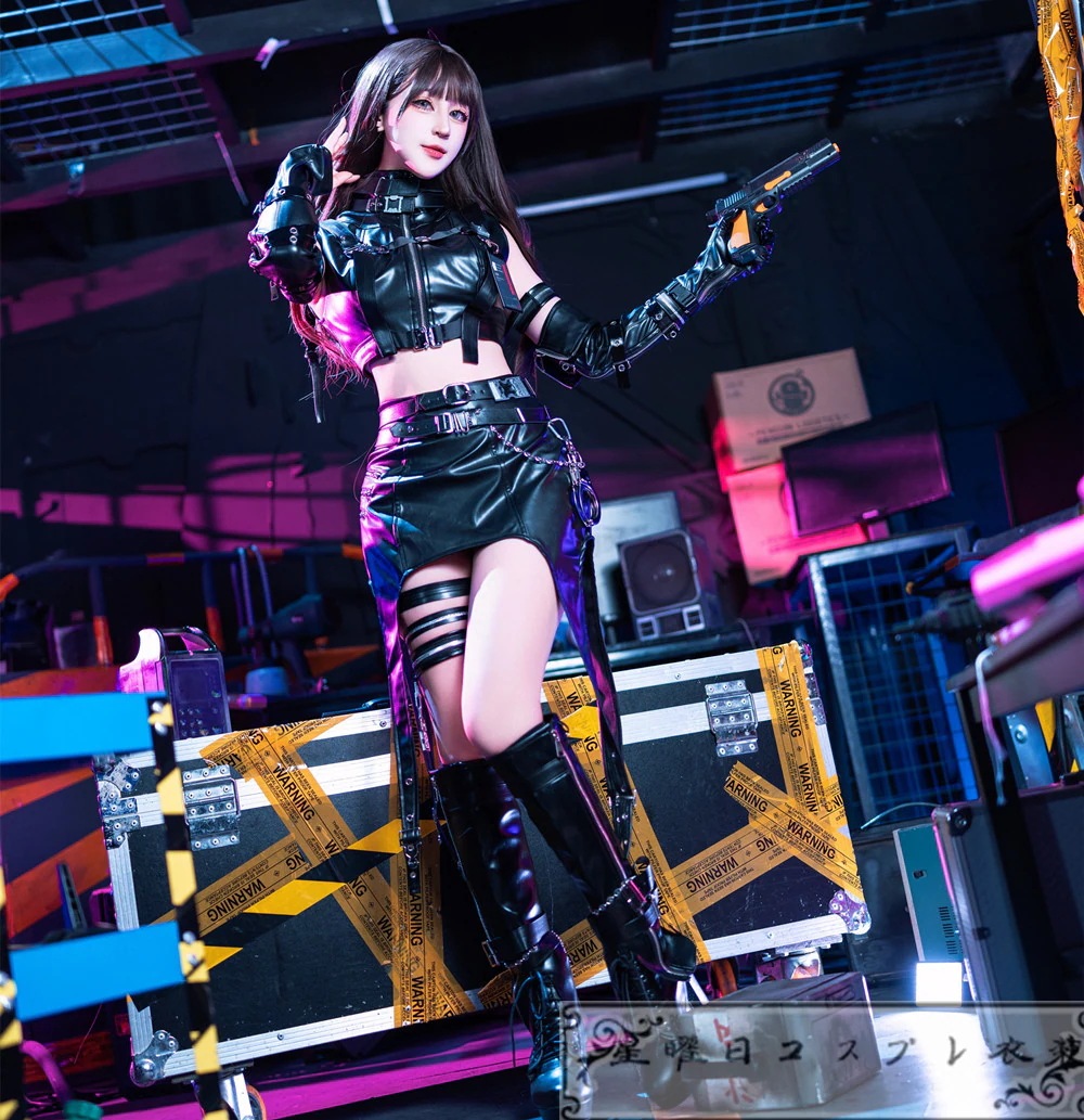 『一部在庫あり』 恋と深空 ハンターさん 女主人公 プレイヤー 夜と共に 戦闘服 コスプレ衣装 コスチューム