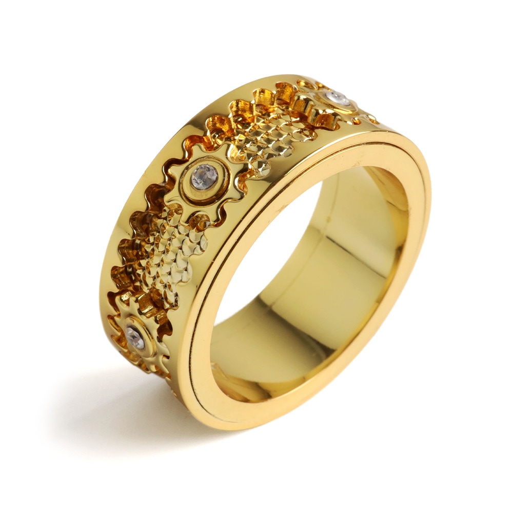 回る 歯車リング ギミックリング [r864]