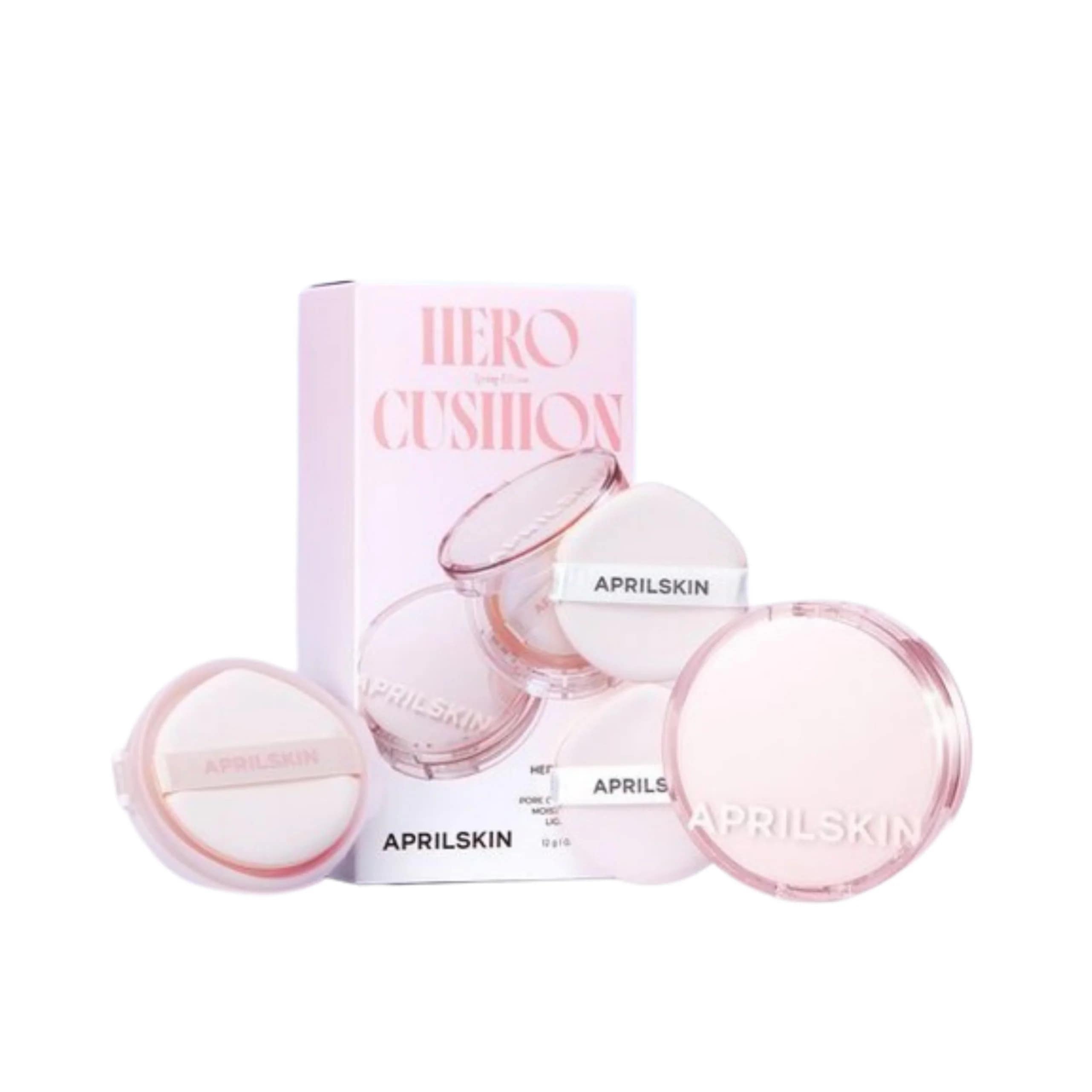 [25SS/New]ヒーロークッション ピンクエディション （本品+リフィル+エアホールパフ2個）SPF50+ PA++++