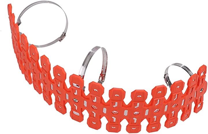 バイク オートバイ チャンバー ガード マフラー カバー プロテクター YZ125 YZ125X YZ250X KX65 KX85 KX100 YZ85 CR85 RM85(オレンジ)