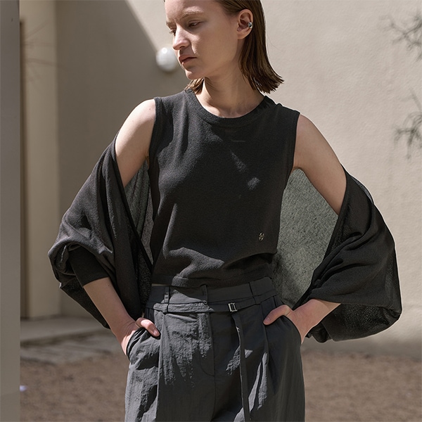 (CD-2118)ESSENTIAL RUDY KNIT TOPBOLERO SET S