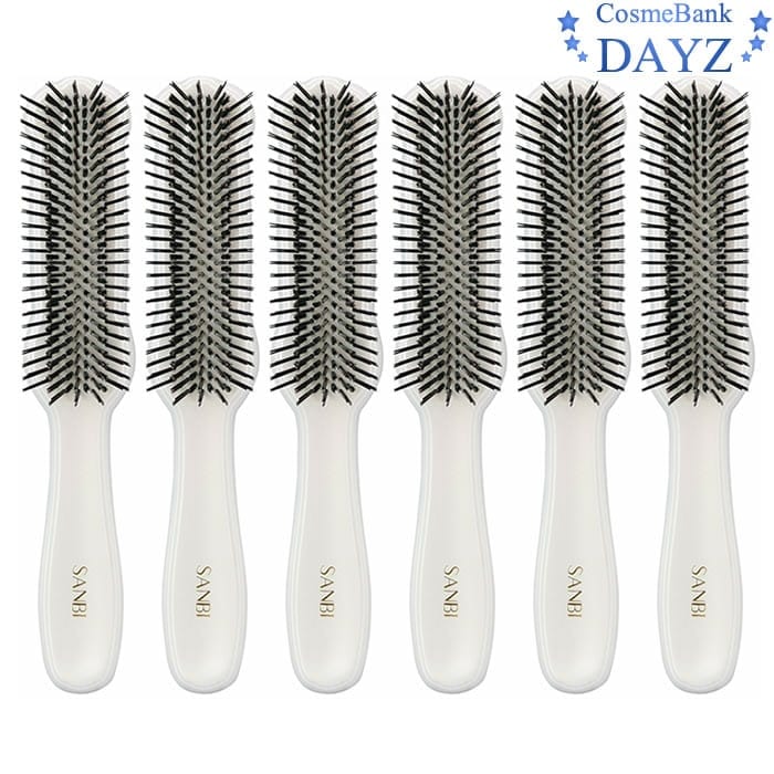 サンビー ブラシ LY-19 ホワイト 6点セット ヘアブラシ ヘアーブラシ