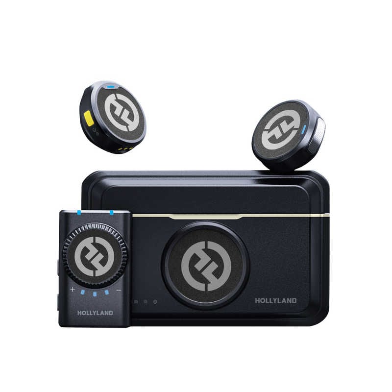 HOLLYLAND　Lark M2 Camera (DuoShine Charcoal) ワイヤレスラベリアマイクロホンシステム(Camera Ver.)　LM2Camera（DuoSC）