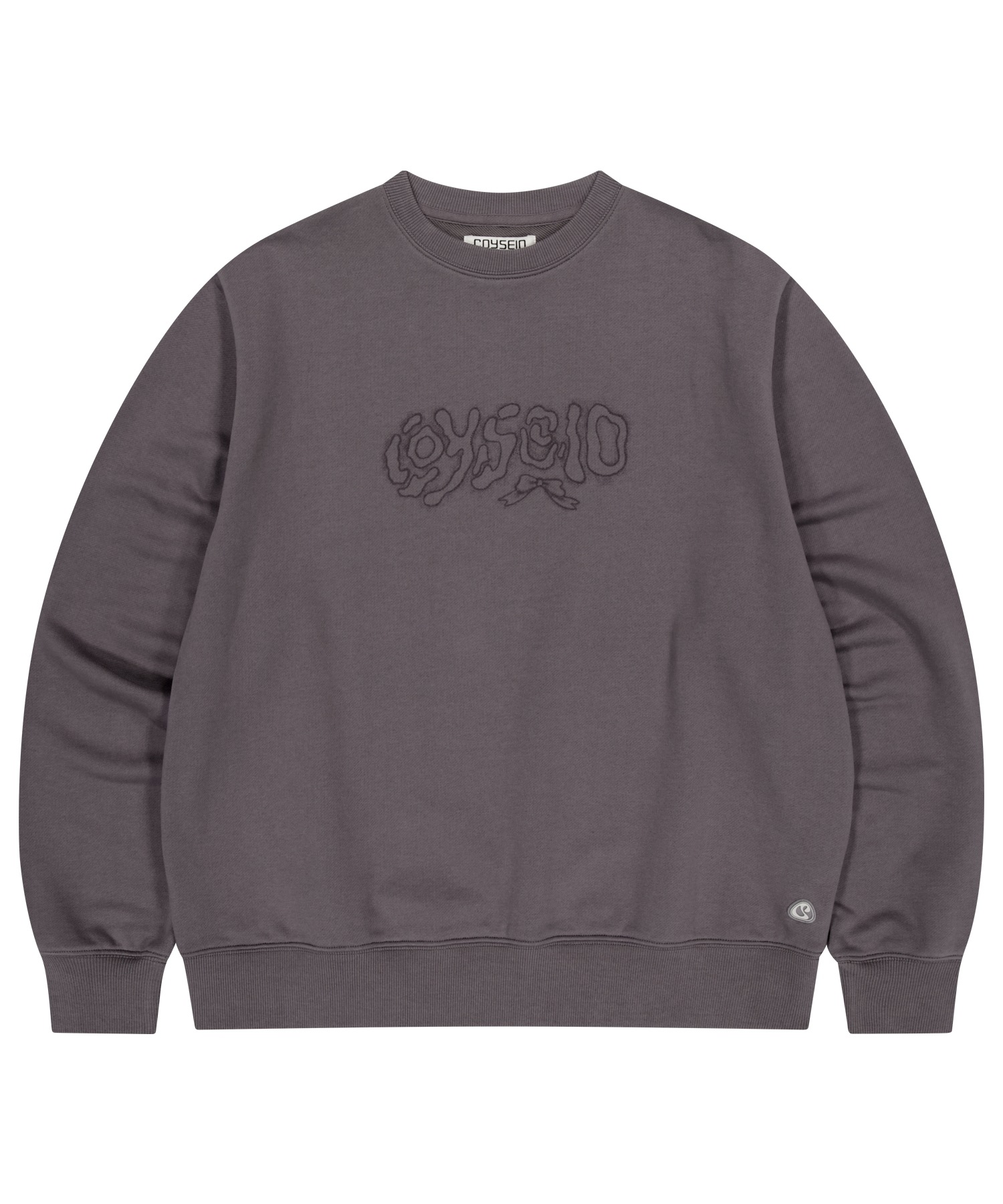【COYSEIO】 COY SWEATSHIRT : PURPLE GREY