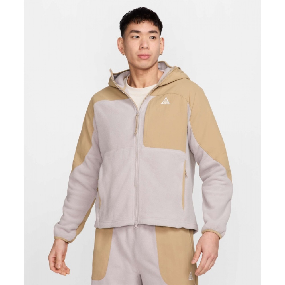 NIKE ACG ウルフツリープラスフルジップパーカーミッドレイヤー M-パラシュートベージュ:カレッジグレー:サミットホワイト/HJ2459-297