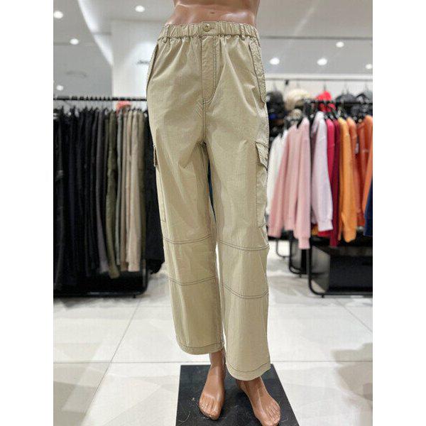 男女共用配色ワイドパンツ(JP2PTU524)_DG