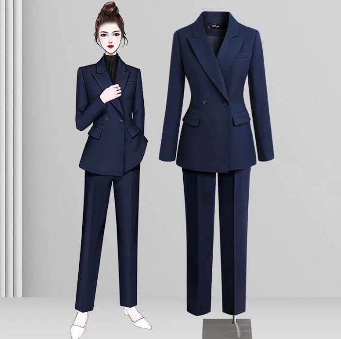 美容師 レディース ファッション 長袖 カジュアルスーツ 結婚式 ２点セット上着+パンツ上品 パンツセット 洗えるスーツ 着痩せ フォーマル オフィス 通勤 OL ビジネス 30代40代50代 ママ 6,204円